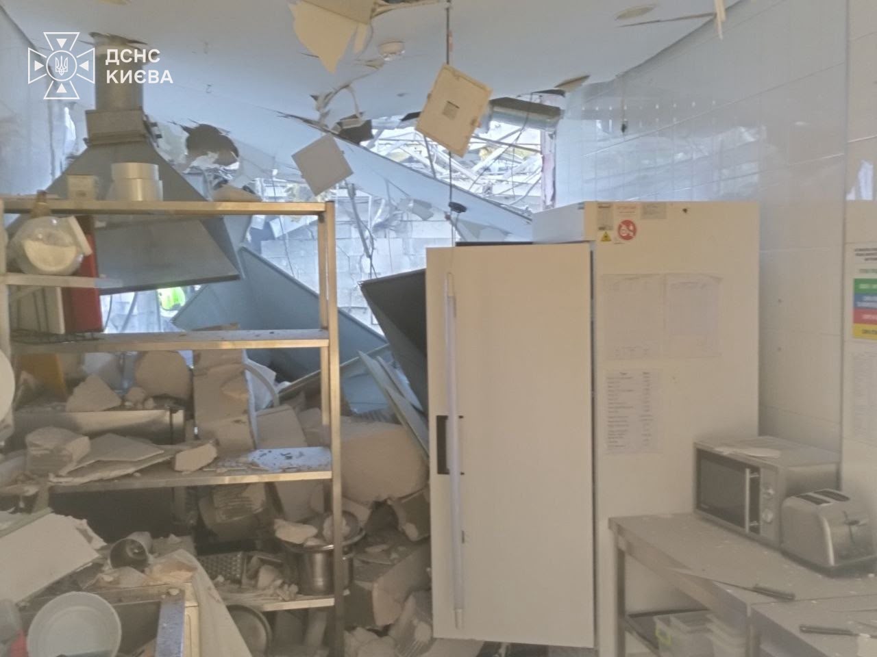 Russia heavily strikes Kyiv, killing one and hitting gas stations, businesses, and store